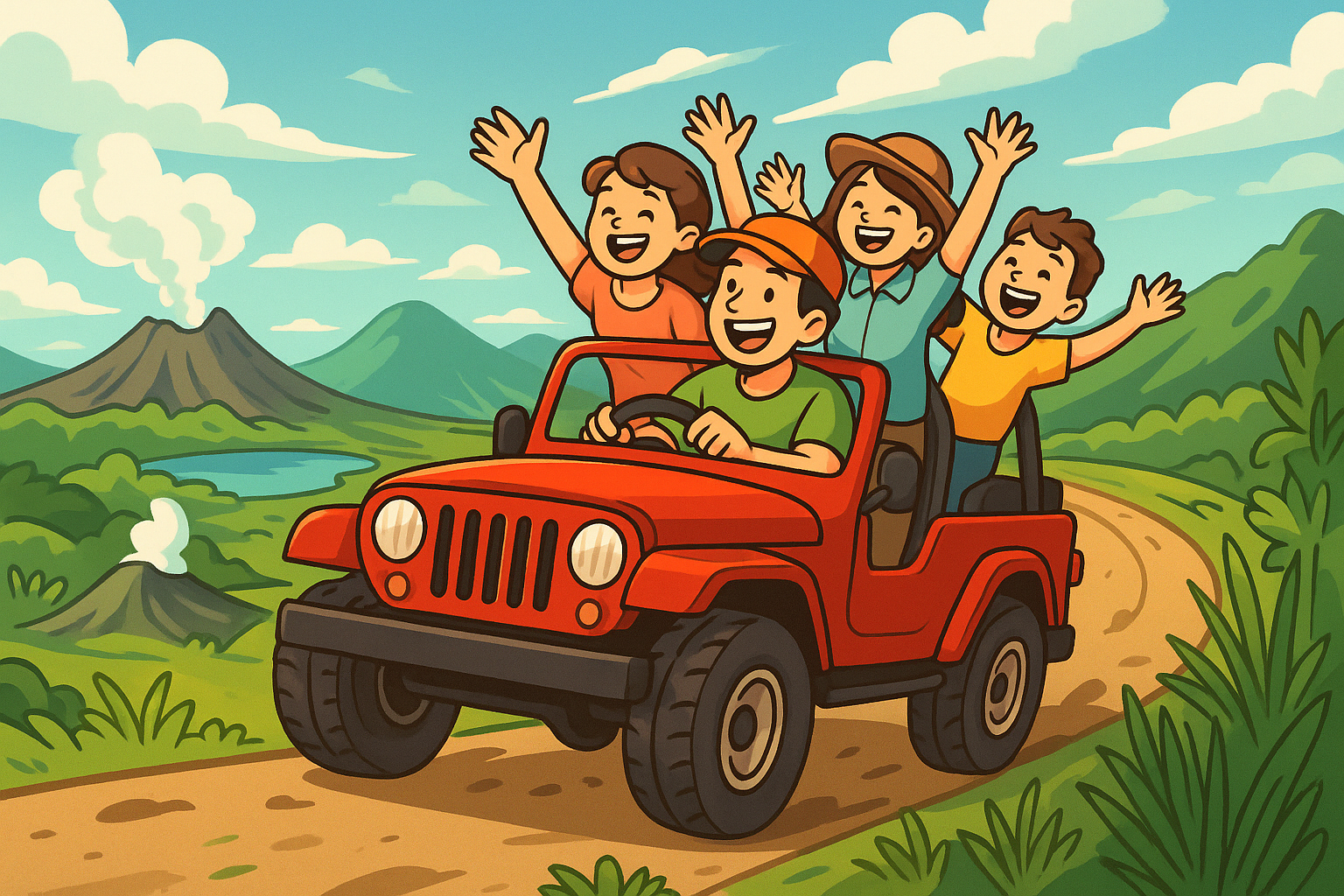 Jeep santai Dieng